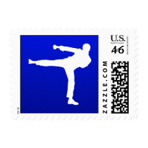 Blue Martial Arts Postage