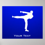 Blue Martial Arts Print