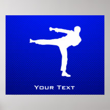 Blue Martial Arts Print