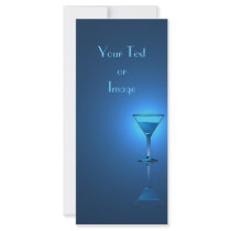 Blue Martini Cocktail rack cards