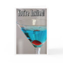Blue Martini Invite card