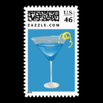 Blue Martini postage