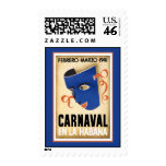 Blue Mask for Carnaval Postage