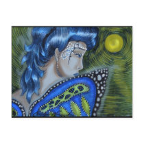 Blue Masked Fairy postcards by dreamlyn Blue Masked Fairy postcards