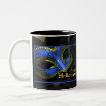 Blue Masquerade Mask Renaissance Halloween Mug