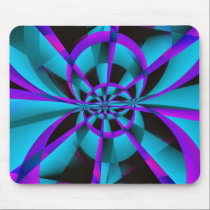 Blue mauve fractals mousepad