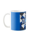 Blue Maze Fractal mugs