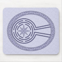 Blue Maze Mousepad