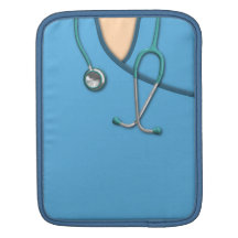 Blue Medical Scrubs Sleeves For iPads