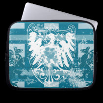 Blue Medieval Herald Laptop Sleeve laptop sleeves