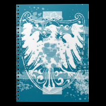 Blue Medieval Herald Notebook Journal notebooks