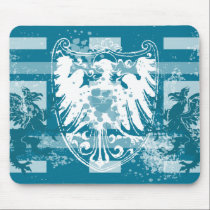 Blue Medival Bird Plaid Mousepad mousepads