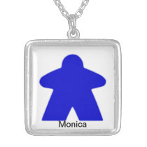 Blue Meeple Necklaces