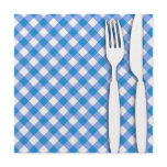 Blue Menu Card Custom Announcement