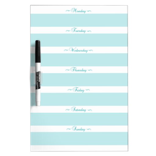 Blue MENU Dry Erase Board Zazzle