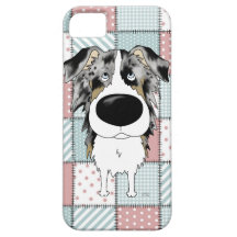 Blue Merle Aussie Quilt iPhone 5 Covers