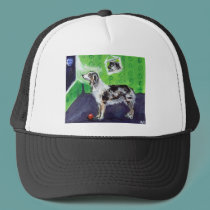 Blue Merle Australian Shepherd senses smiling moon hats by zadajeanne Blue Merle Australian Shepherd senses smiling moon hats