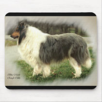 Blue Merle Rough Collie Art Gifts mousepads