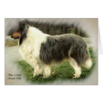 Blue Merle Rough Collie Gifts cards