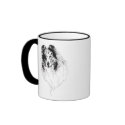 Blue Merle Rough Collie mug by aesthete Blue Merle Rough Collie mug