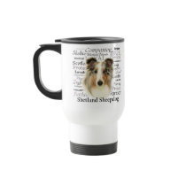 Blue Merle Sheltie Mug mugs