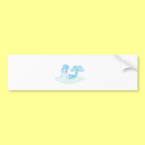 Blue Mermaid by Wendy C. Allen bumper stickers
