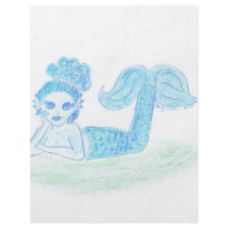 Blue Mermaid by Wendy C. Allen Flyer Design