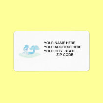 Blue Mermaid by Wendy C. Allen labels