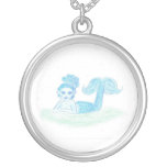 Blue Mermaid by Wendy C. Allen Necklace