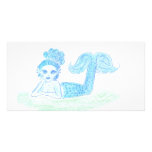Blue Mermaid by Wendy C. Allen Picture Card