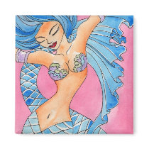 Blue Mermaid Mizumi Magnet