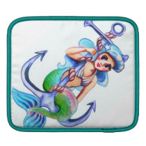 Blue Mermaid Rickshaw Sleeve ipad sleeves
