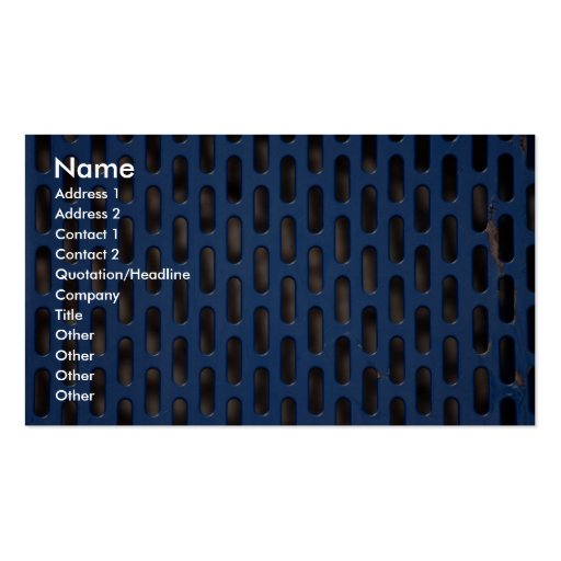 Blue mesh business card templates (front side)