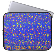 Blue Message laptop sleeves