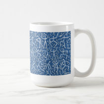 blue message mugs