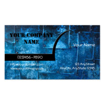 Blue Metal Plates Business Card