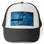 Blue Metal Plates Mesh Hats
