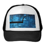 Blue Metal Plates Mesh Hats