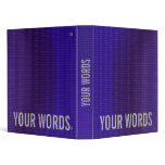 Blue Metal Texture Color Gradient Binder