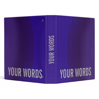 Customize your own binder by replacing your own words and background color 