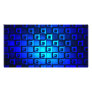 Blue Metallic Background Picture Card