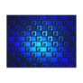 Blue Metallic Background Postcards