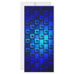 Blue Metallic Background Personalized Rack Card