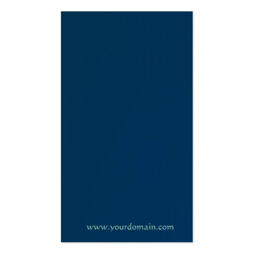 Blue Minimalist Minimal Plain Professional Design Business Cards (back side)