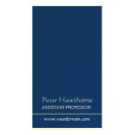 Blue Minimalist Minimal Plain Professional Design Business Cards