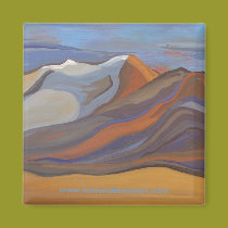 Blue Mission Mountains Magnet