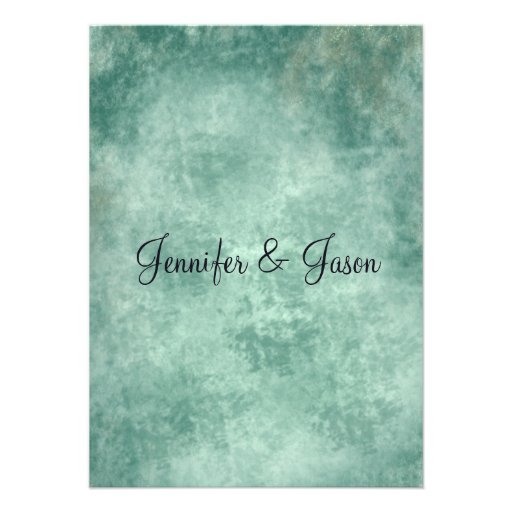 Blue Mist Oak Tree Silhouette Wedding Invitations