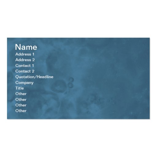 Blue Misty Abstract Business Cards 0001