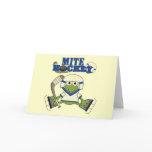 Blue Mite Hockey Tshirts and gifts Greeting Card