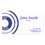 Blue Mod Circle  business card